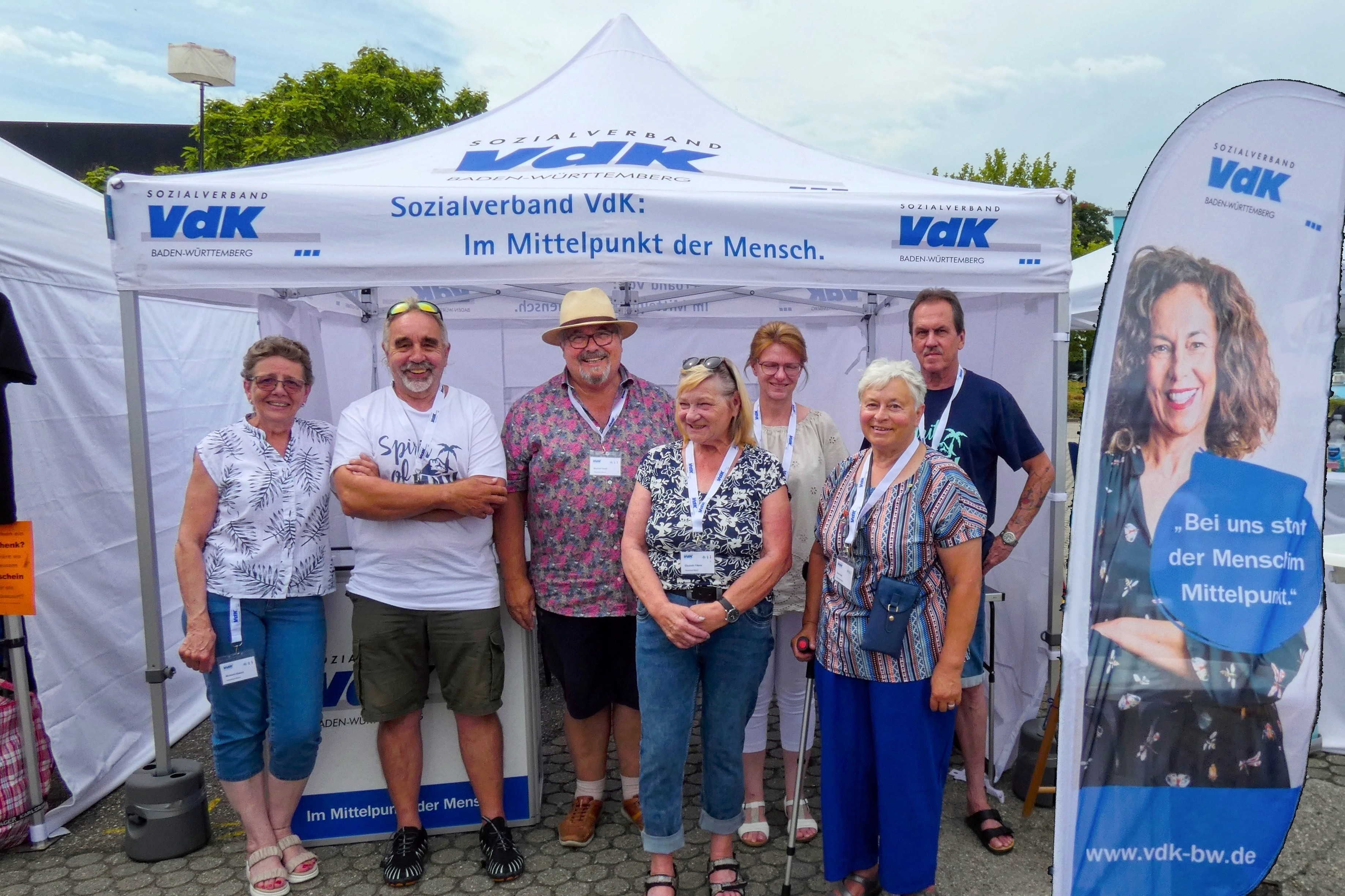 Das Standpersonal des VdK beim Stadtjubiläum