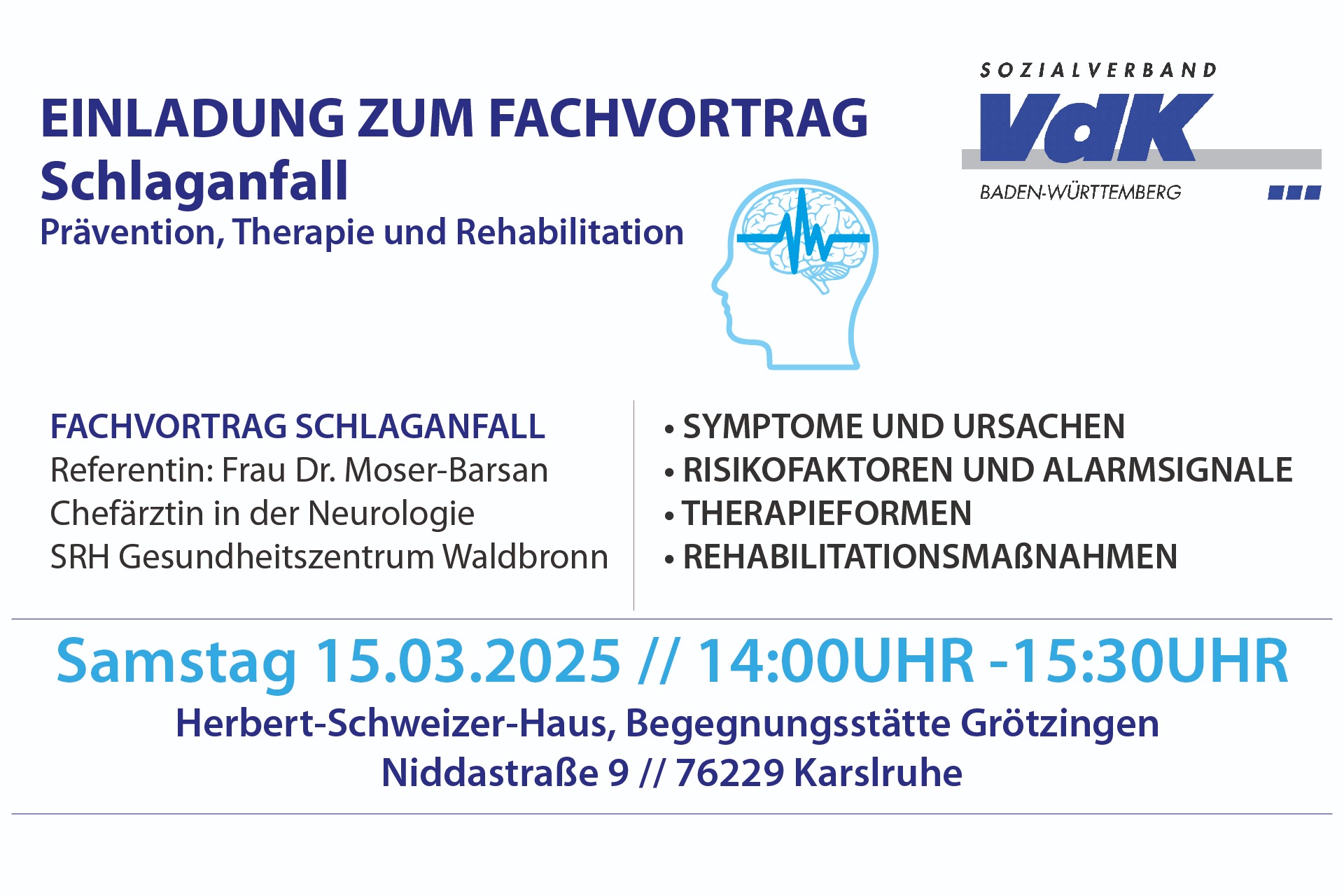 Vortrag Schlaganfall 15.3.2025