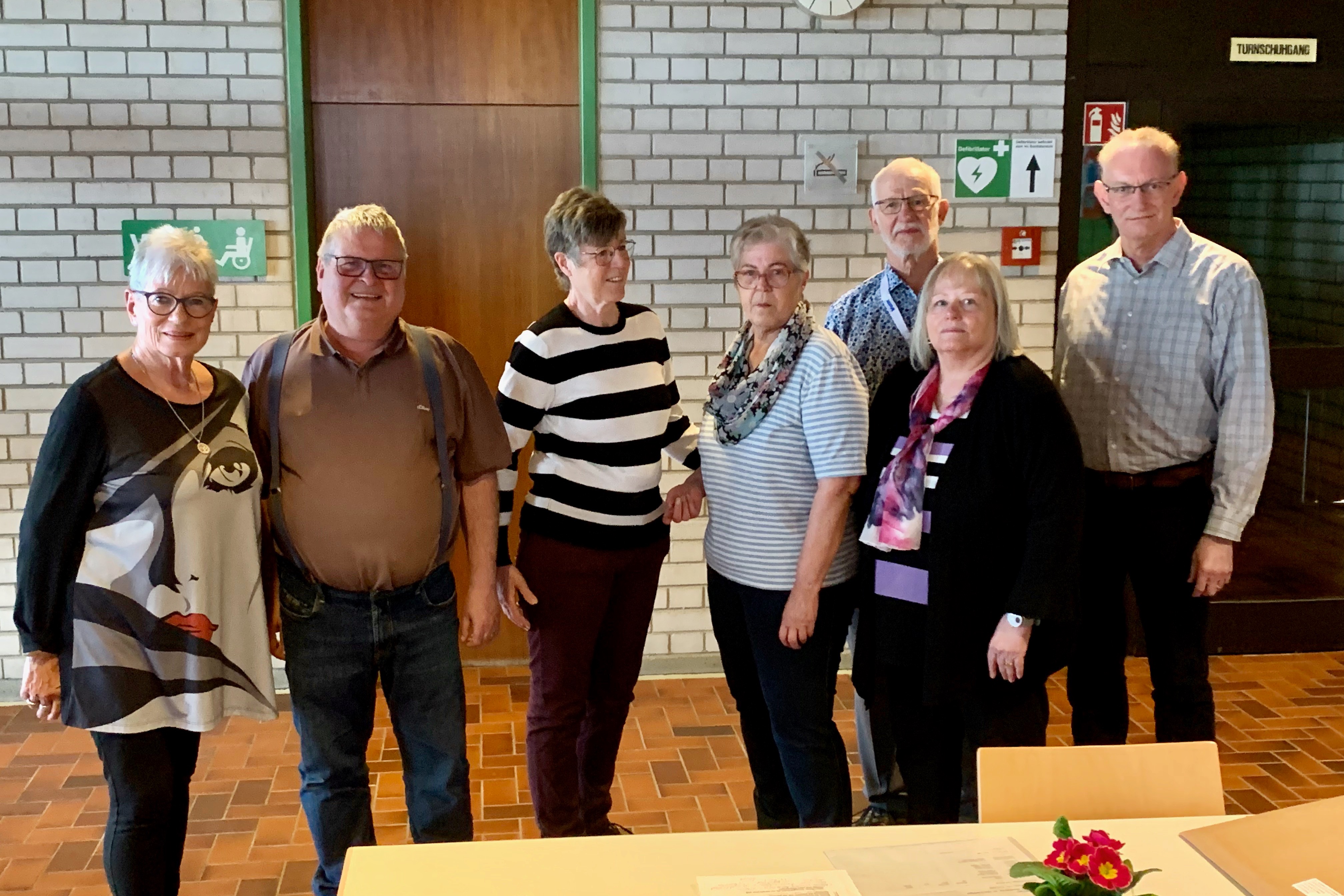 Die Vorstandsmitglieder v.l.n.r. Vera Schmidt, Wolfgang H&auml;gele, Rose Schaum, Renate H&auml;gele, Johann Steger, Brigitte Kocher, Hanspeter Weik