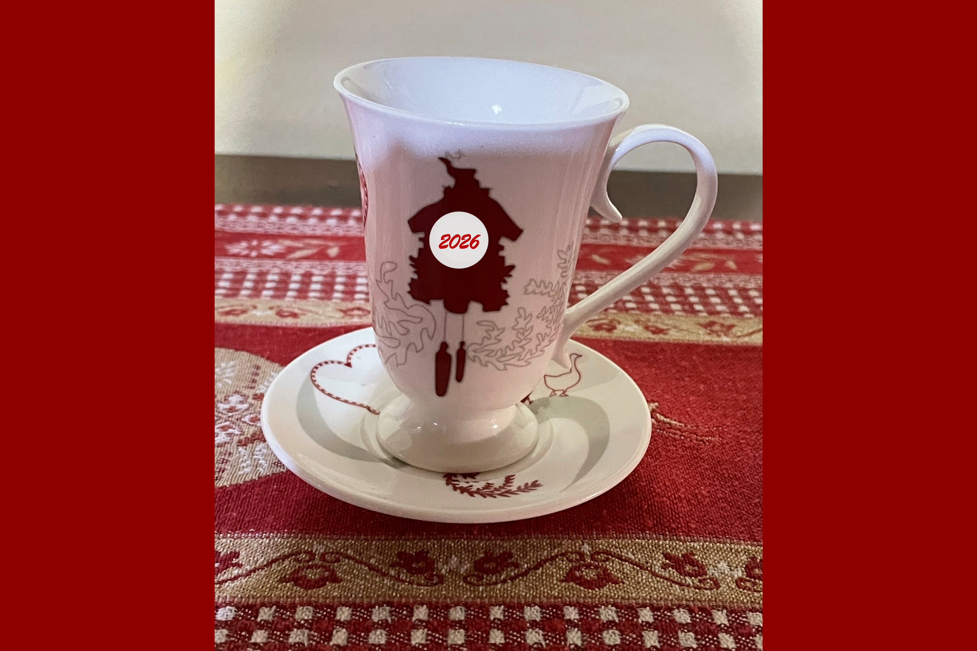 Kaffeebecher mit Jahreszahl 2026