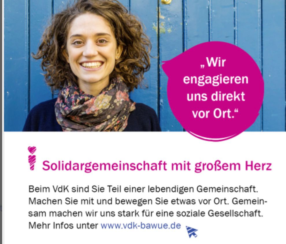 Solidargemeinschaft mit großen Herz