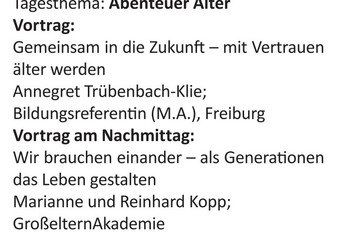 Kreisseniorentag Kreisseniorenrat