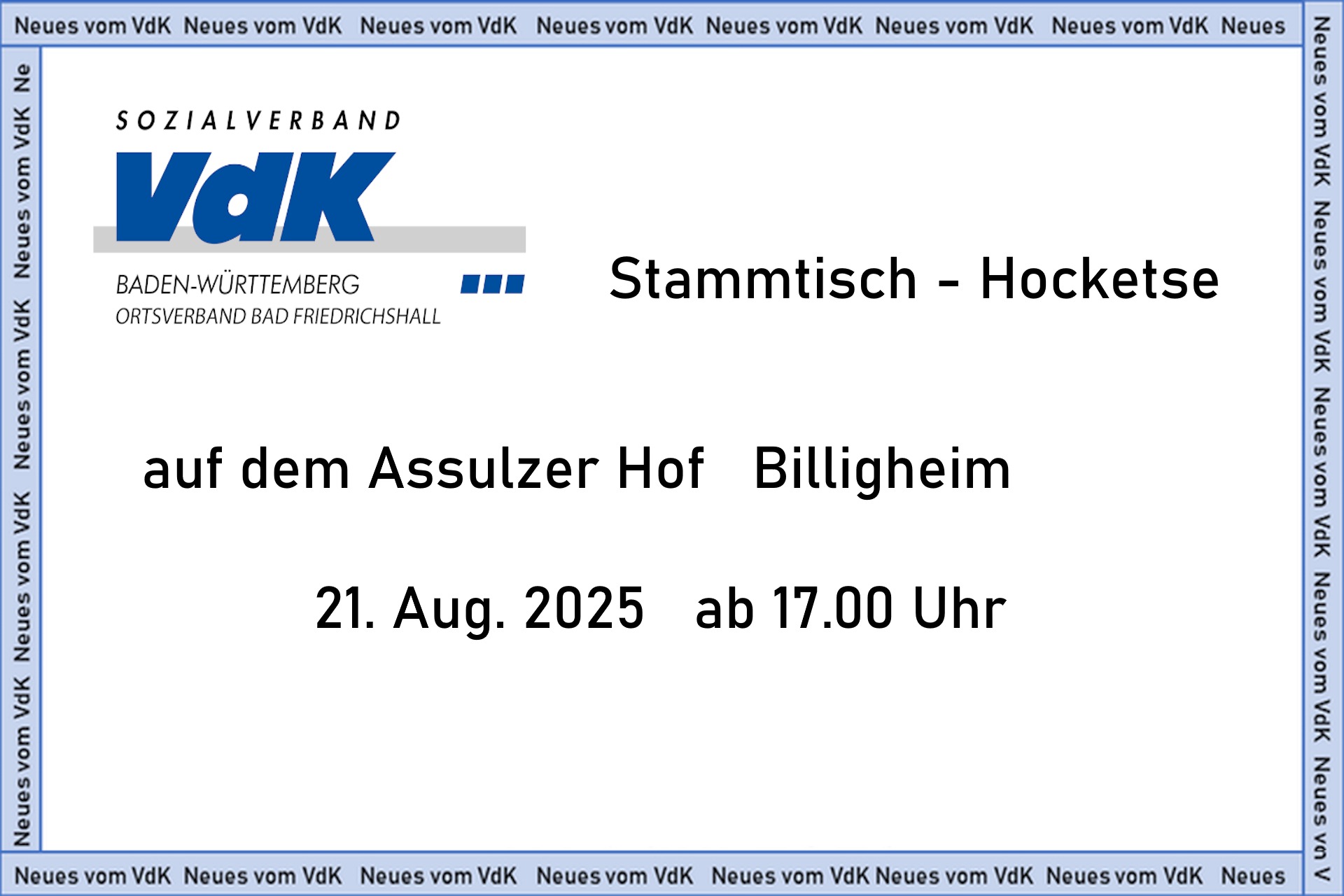 Hocketse Stammtisch