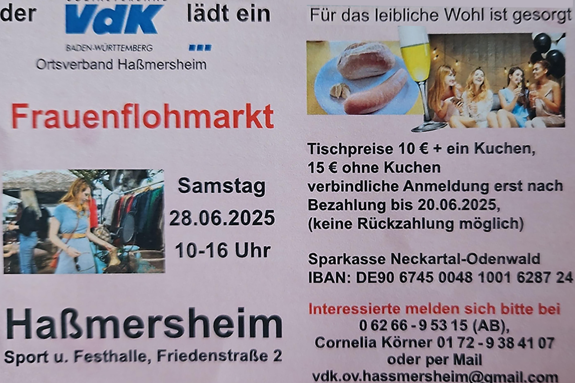 Plakat Frauenflohmarkt Frauenflohmarkt