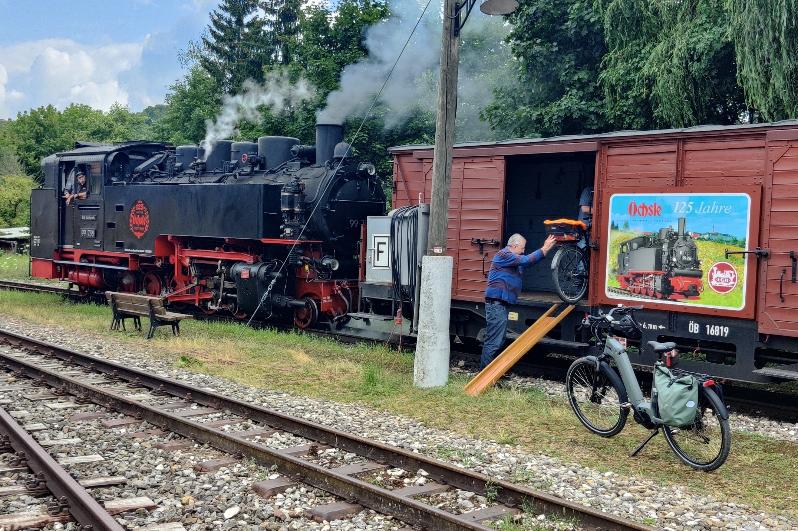 Öchsle - Bahn-Lokomotive Dampfross
