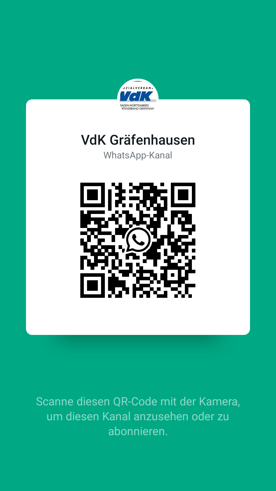 QR- Code des VdK OV Gräfenhausen