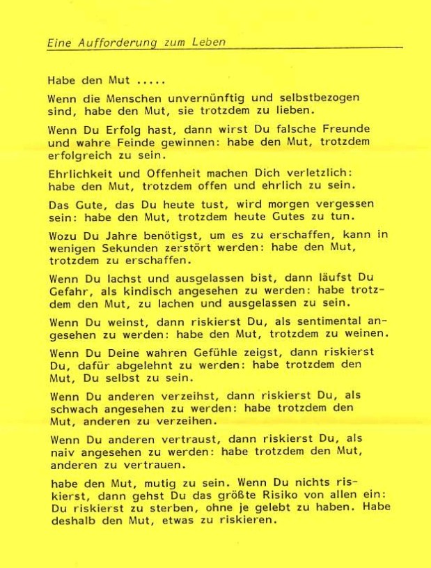 Tu es trotzdem
