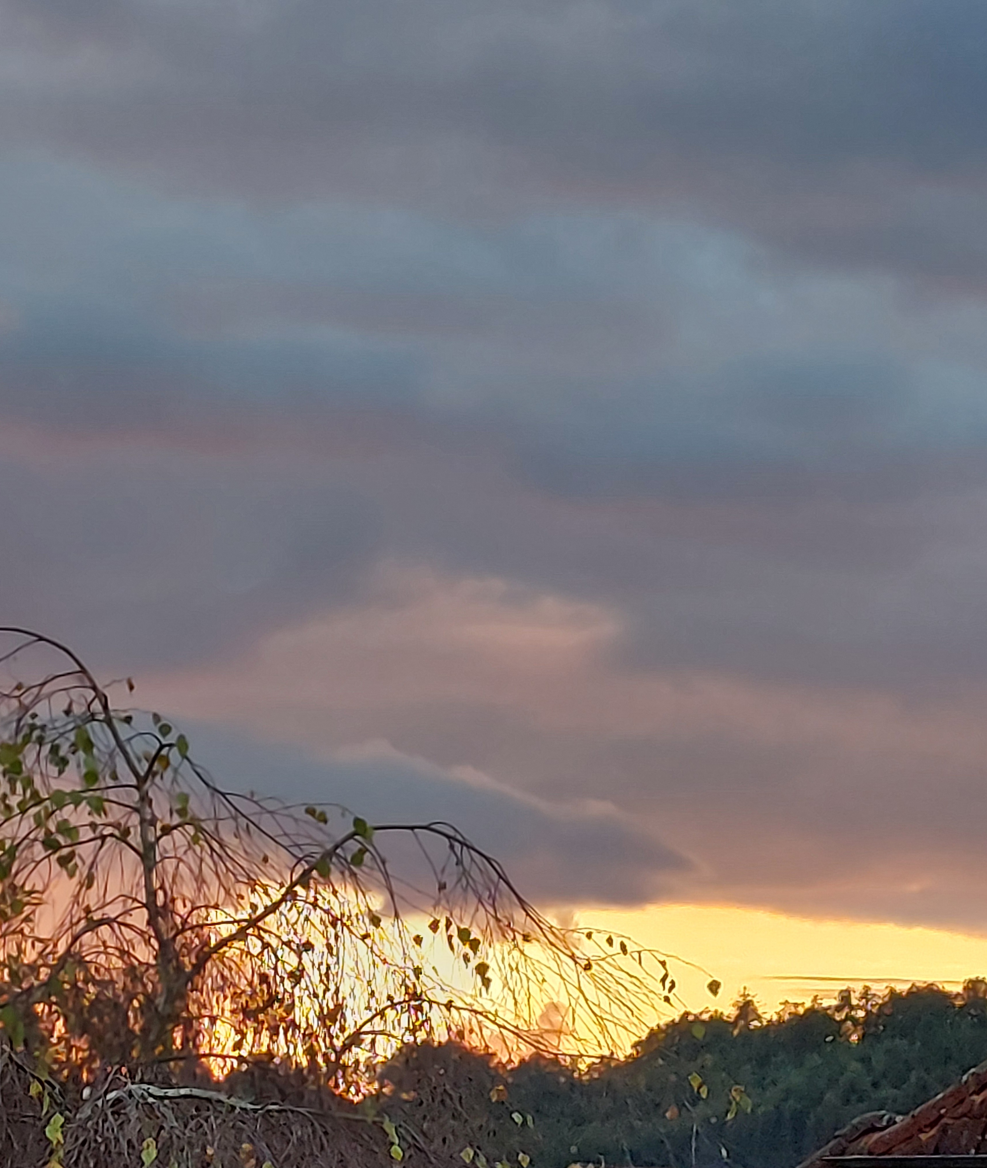 Eindrucksvoller Abschied der Sonne gestern Abend