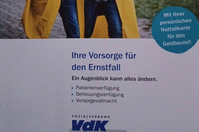 Vorsorge im Ernstfall