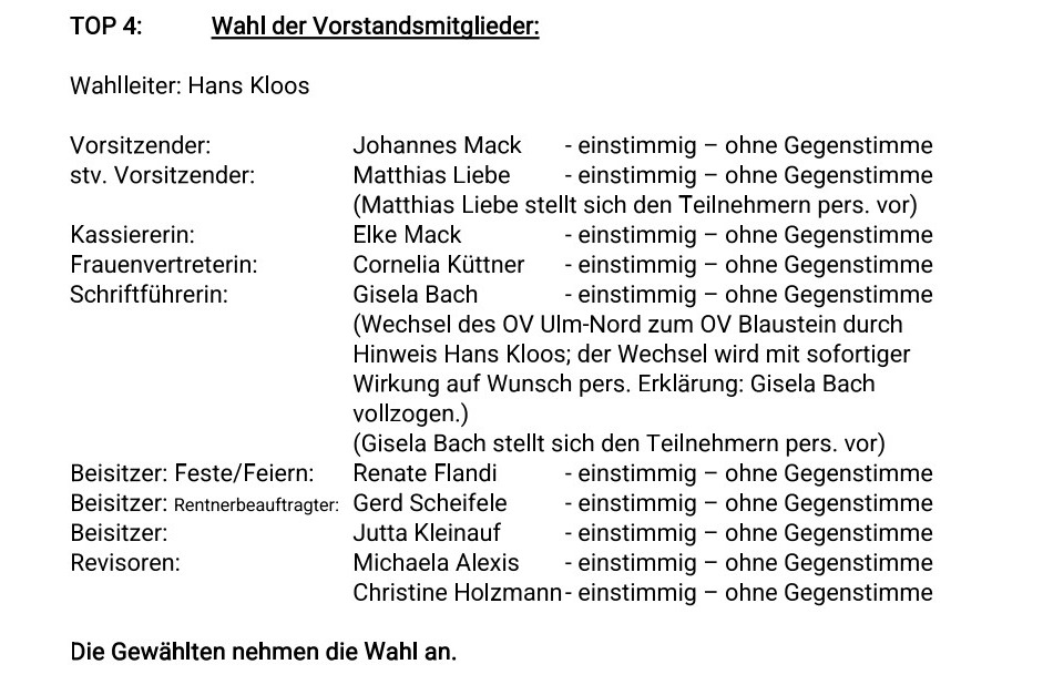 Der Ortsverband lebt