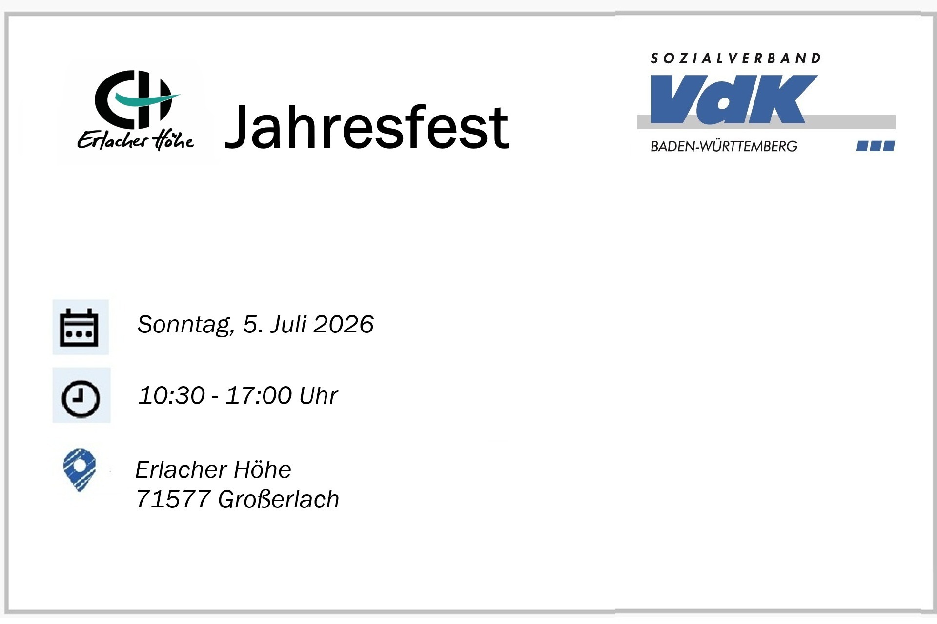 Symbolbild Jahresfest