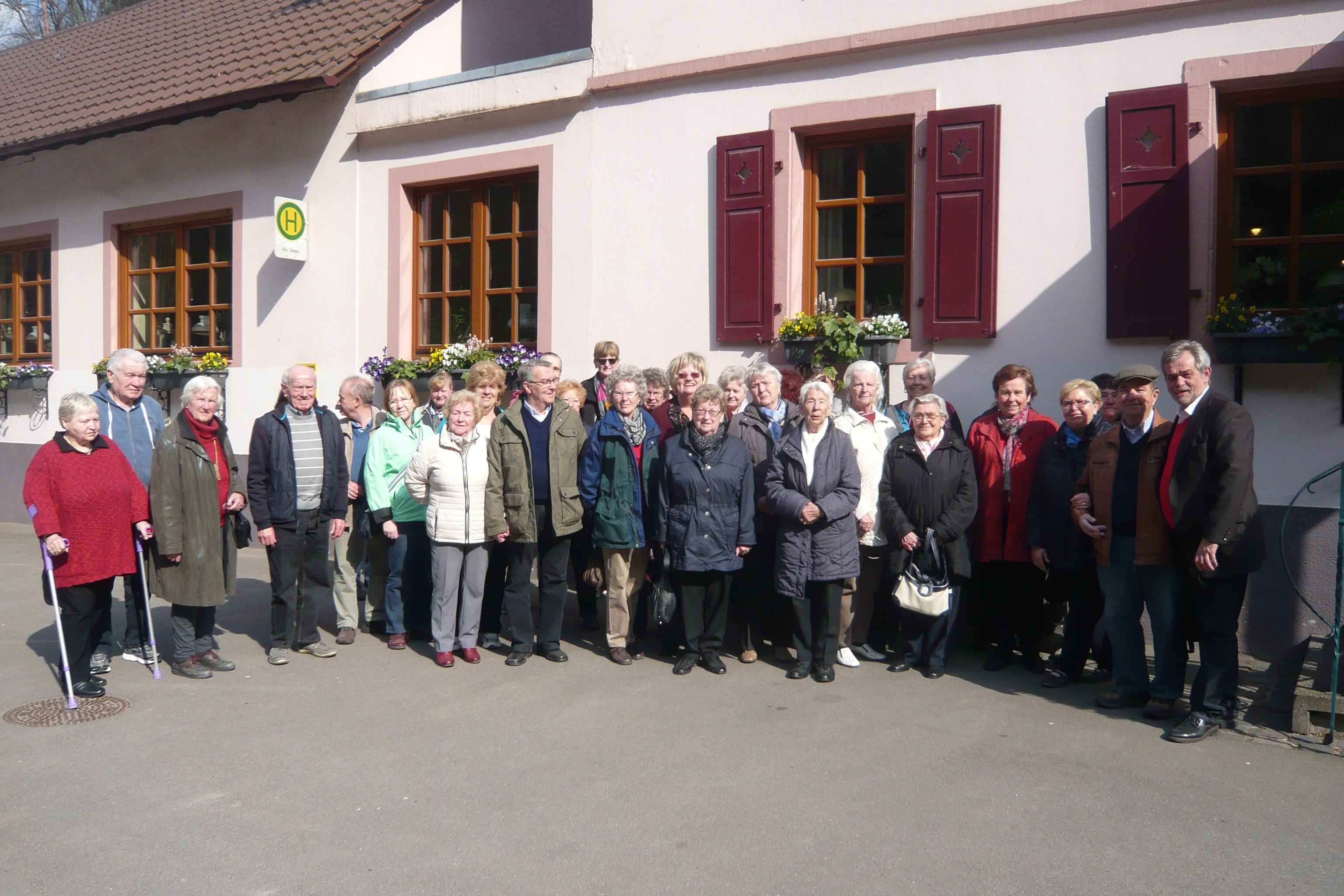 Teilnehmer am Ausflug nach Freinsheim