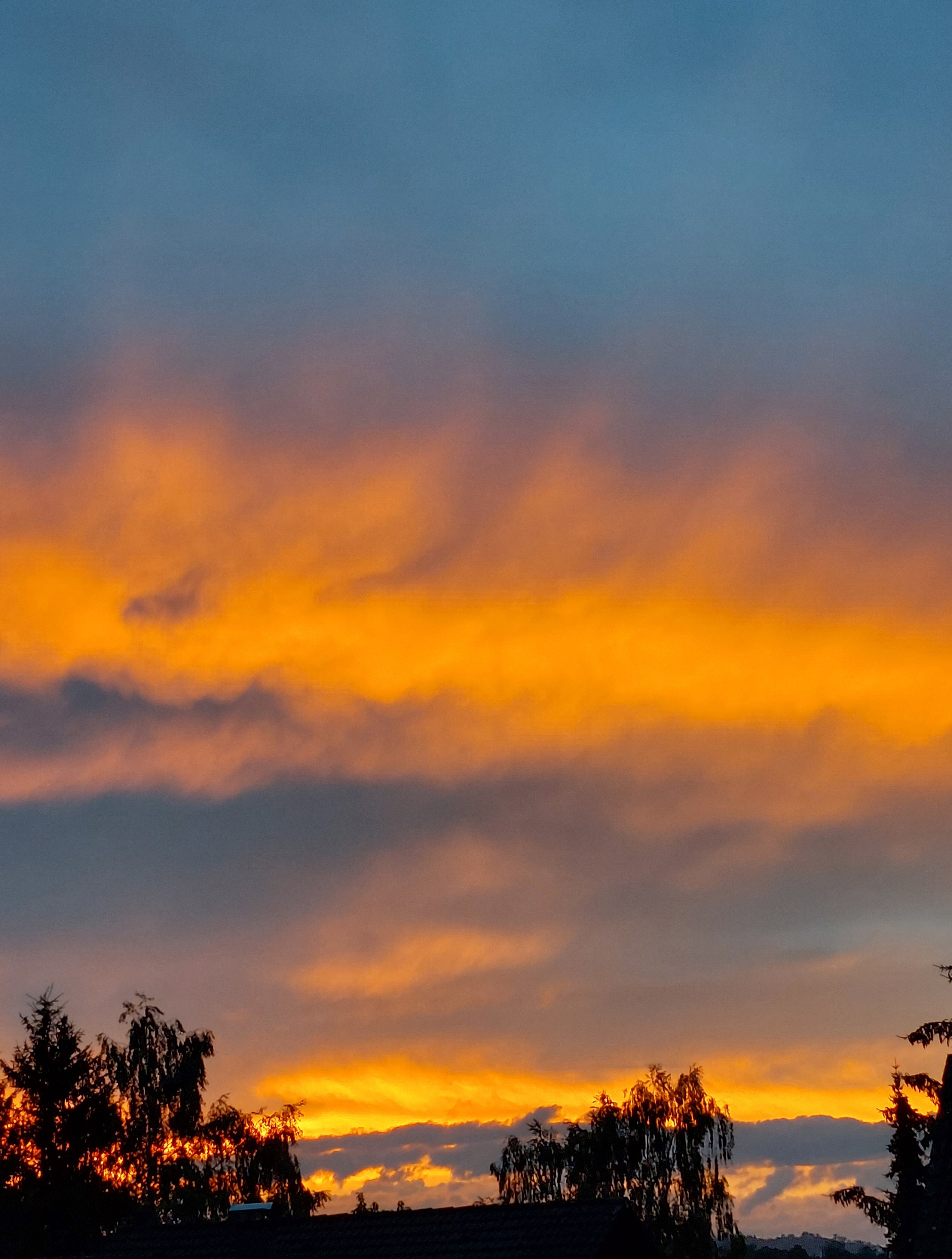 Ein Abendrot als wäre es auf Leinwand gemalt!