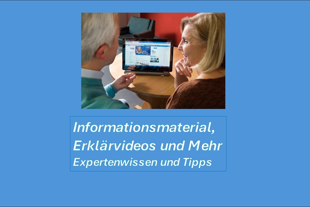 Das Bild zeigt Informationen, Erkl&auml;rvideos und mehr