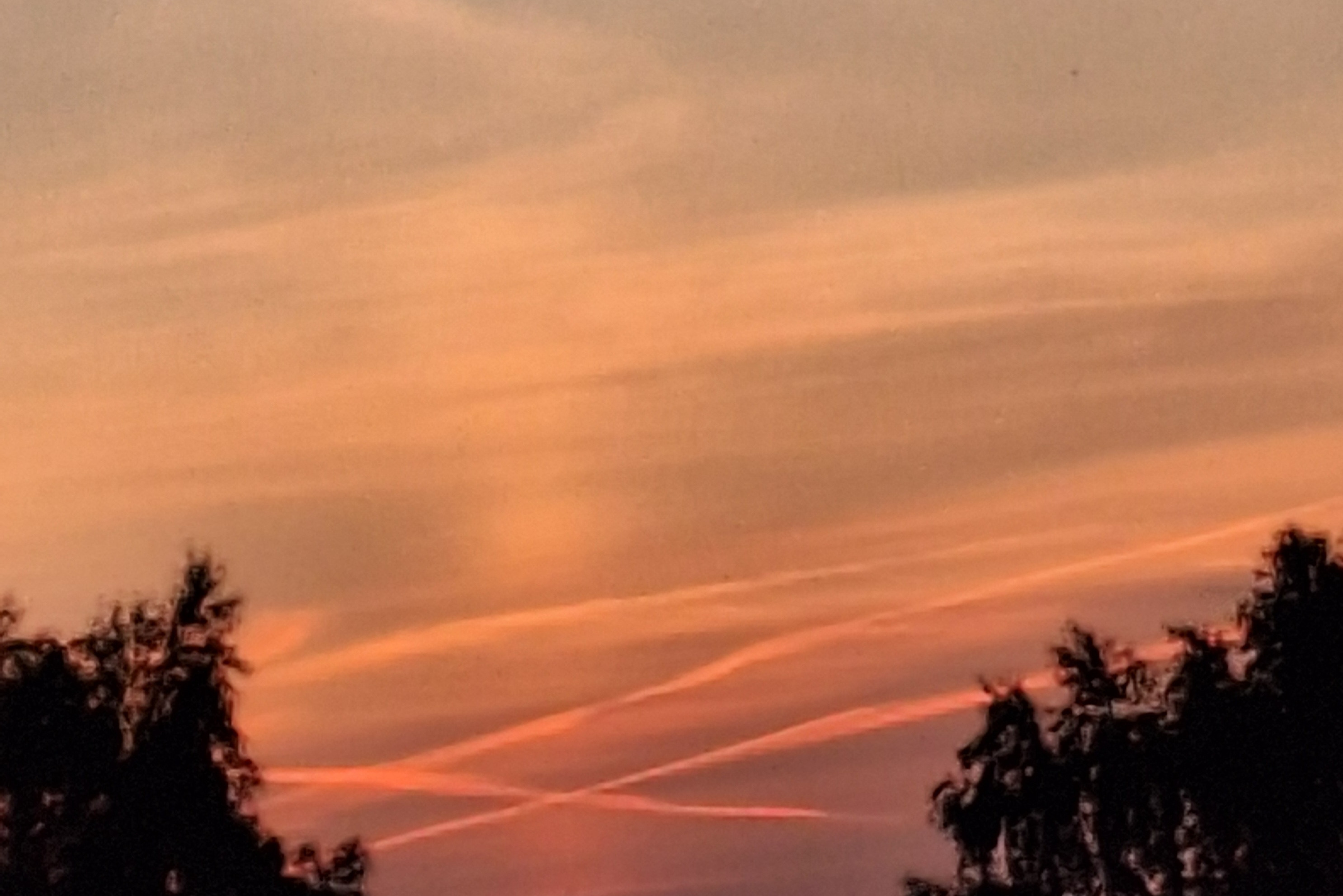 Am Abendhimmel gehts kreuz und quer Am Abendhimmel gehts kreuz und quer