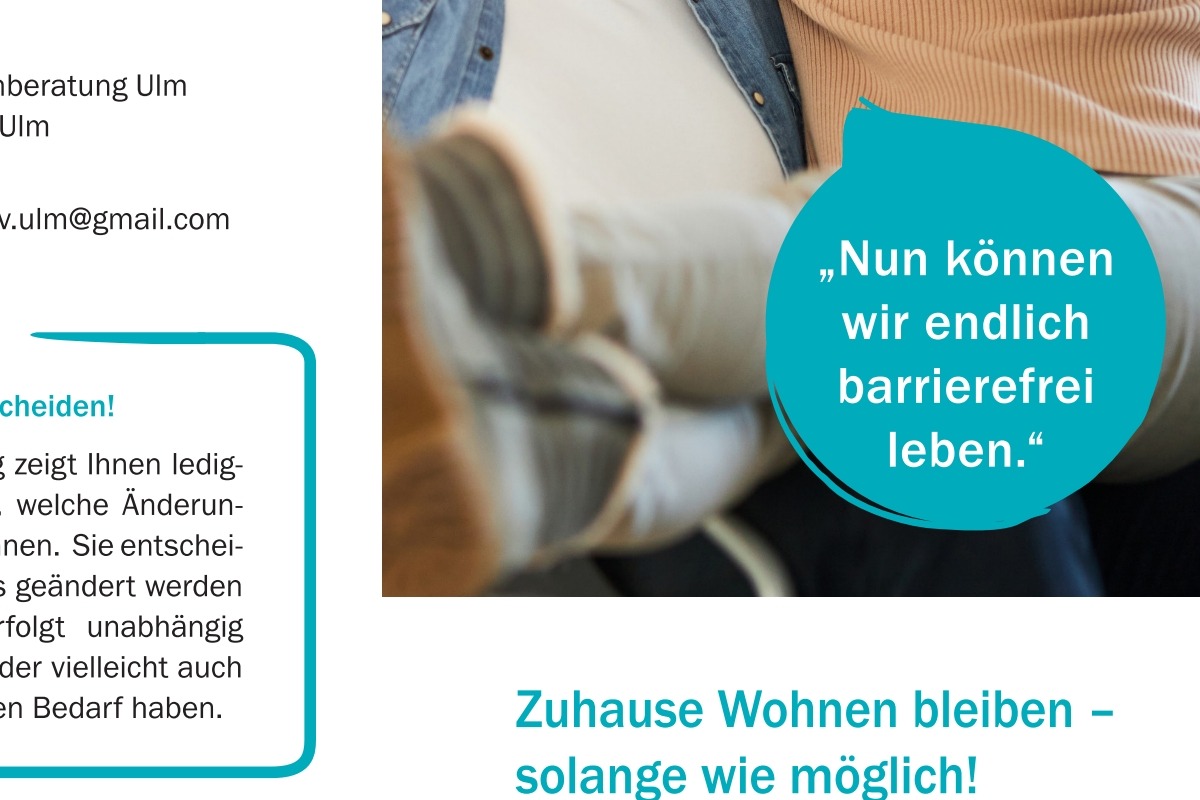 Zuhause Wohnen bleiben Wohnungsumbau
