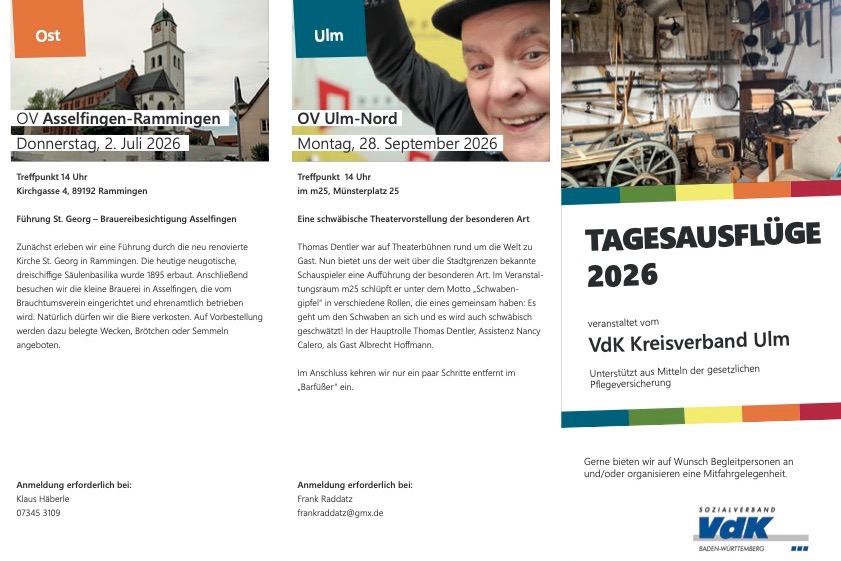 Forenausfl&uuml;ge KV Ulm