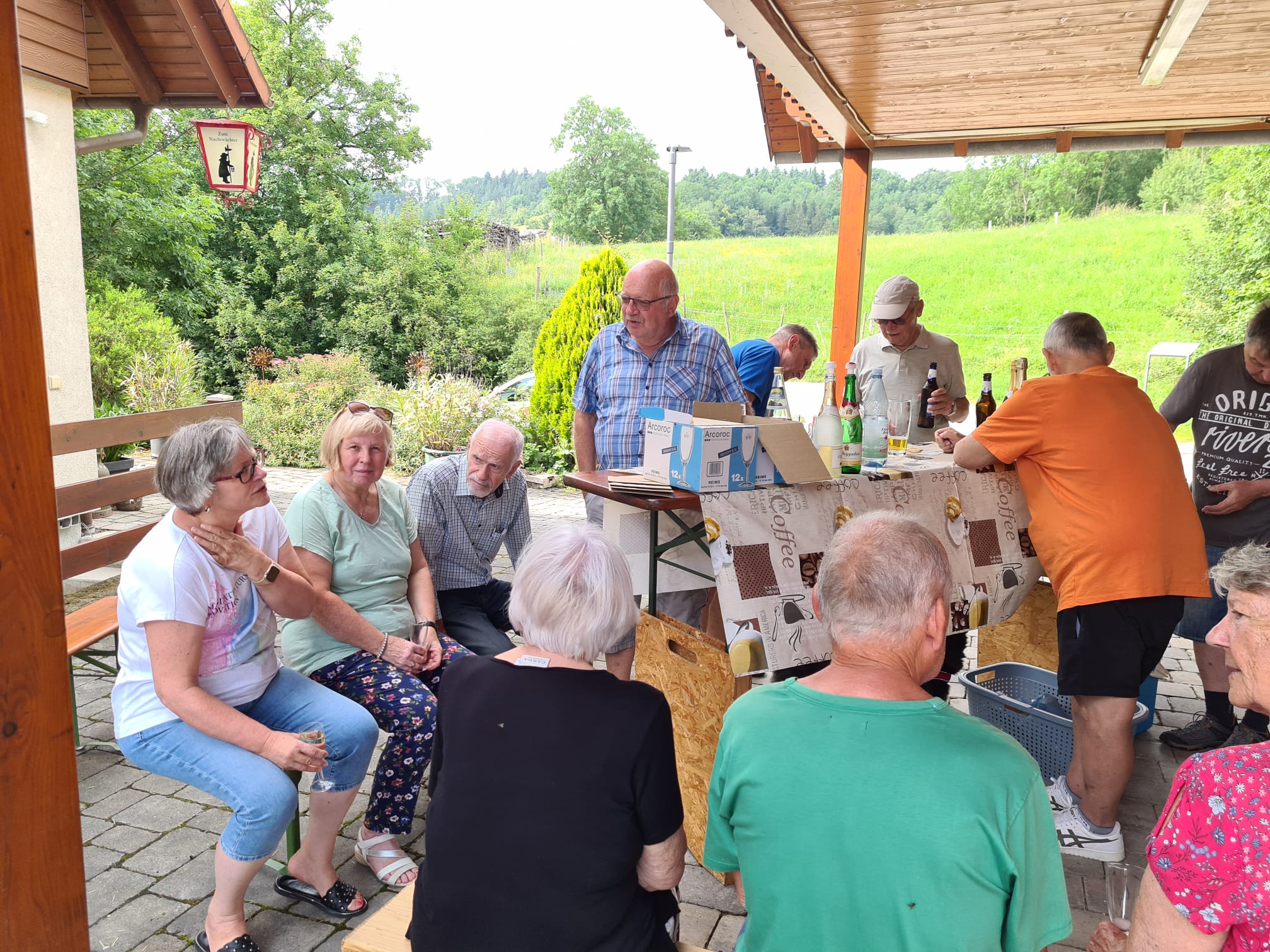 Sektempfang als Willkommensgruß