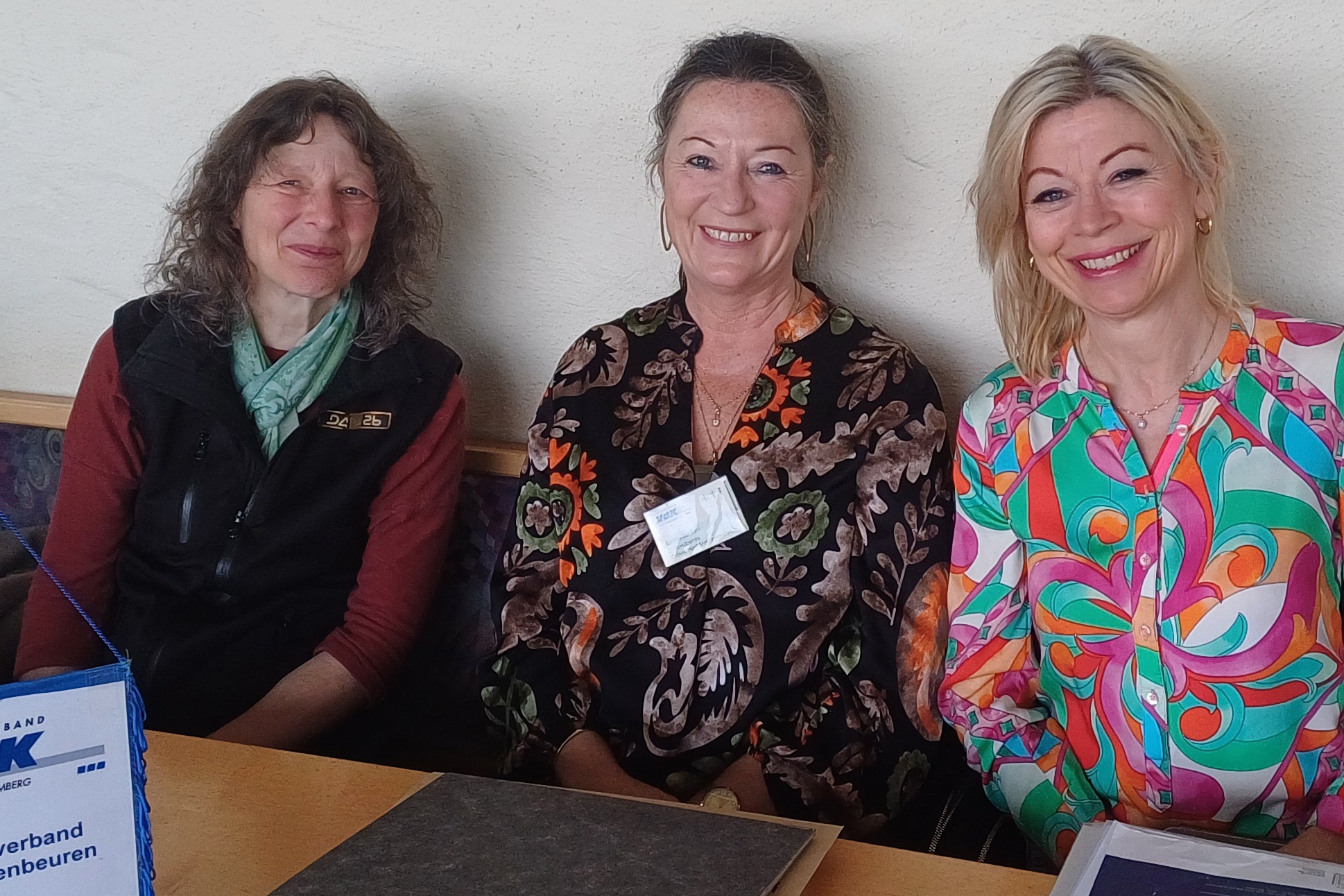 Die drei Frauen vom VdK: Frauenvertreterin Ulrika Maier, 2. Vorsitzende Luise Stefan und Schriftführerin Bettina Dreher (von links).