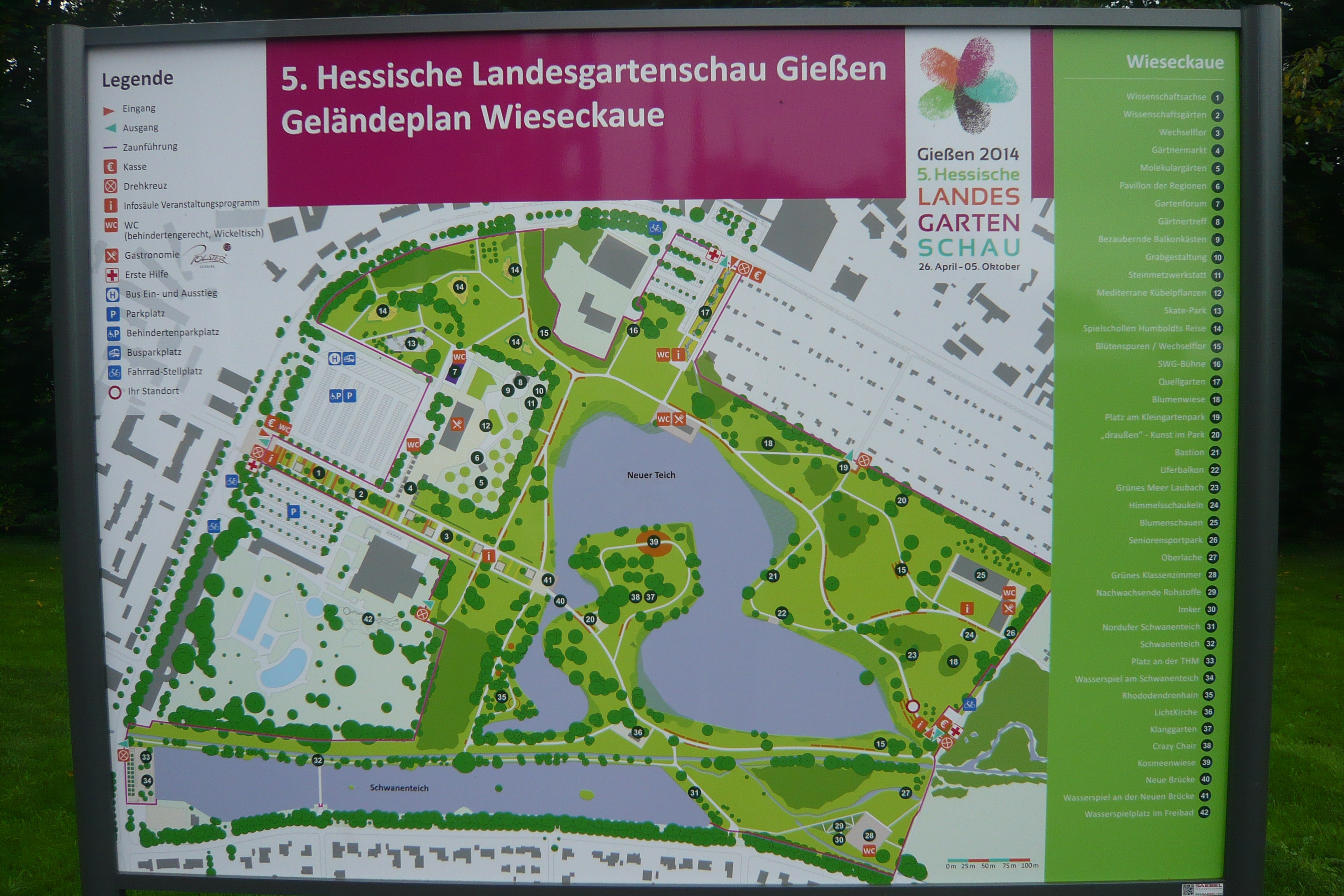 &Uuml;bersicht &uuml;ber das BUGA - Gel&auml;nde