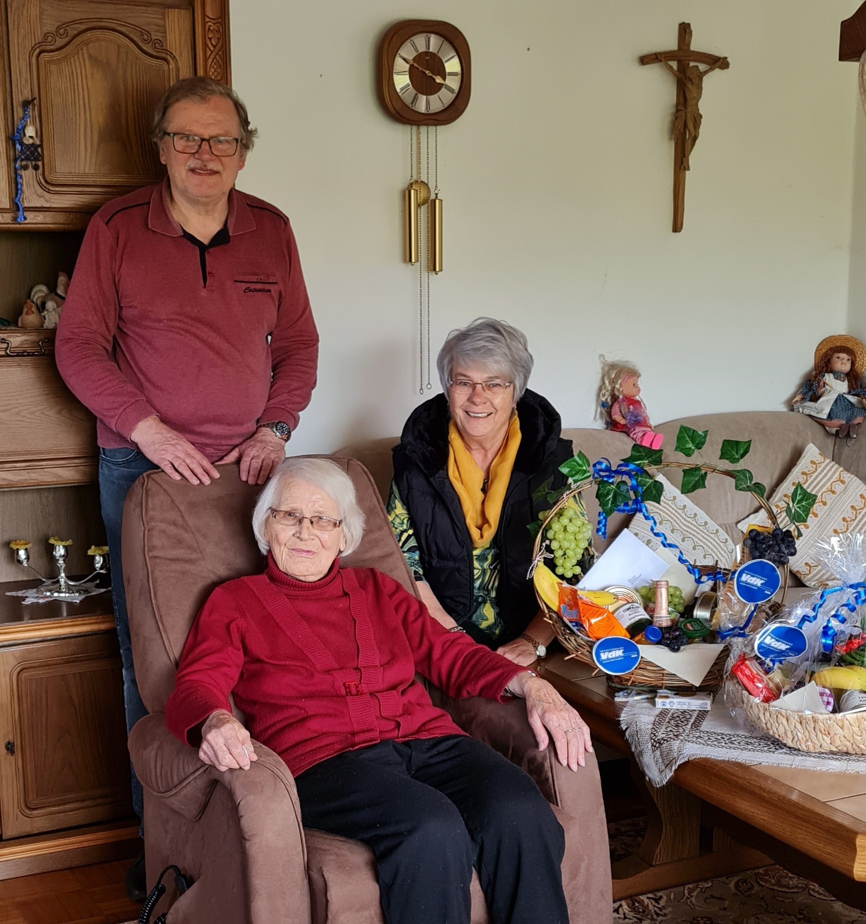 Frau Reiner am 100. Geburtstag