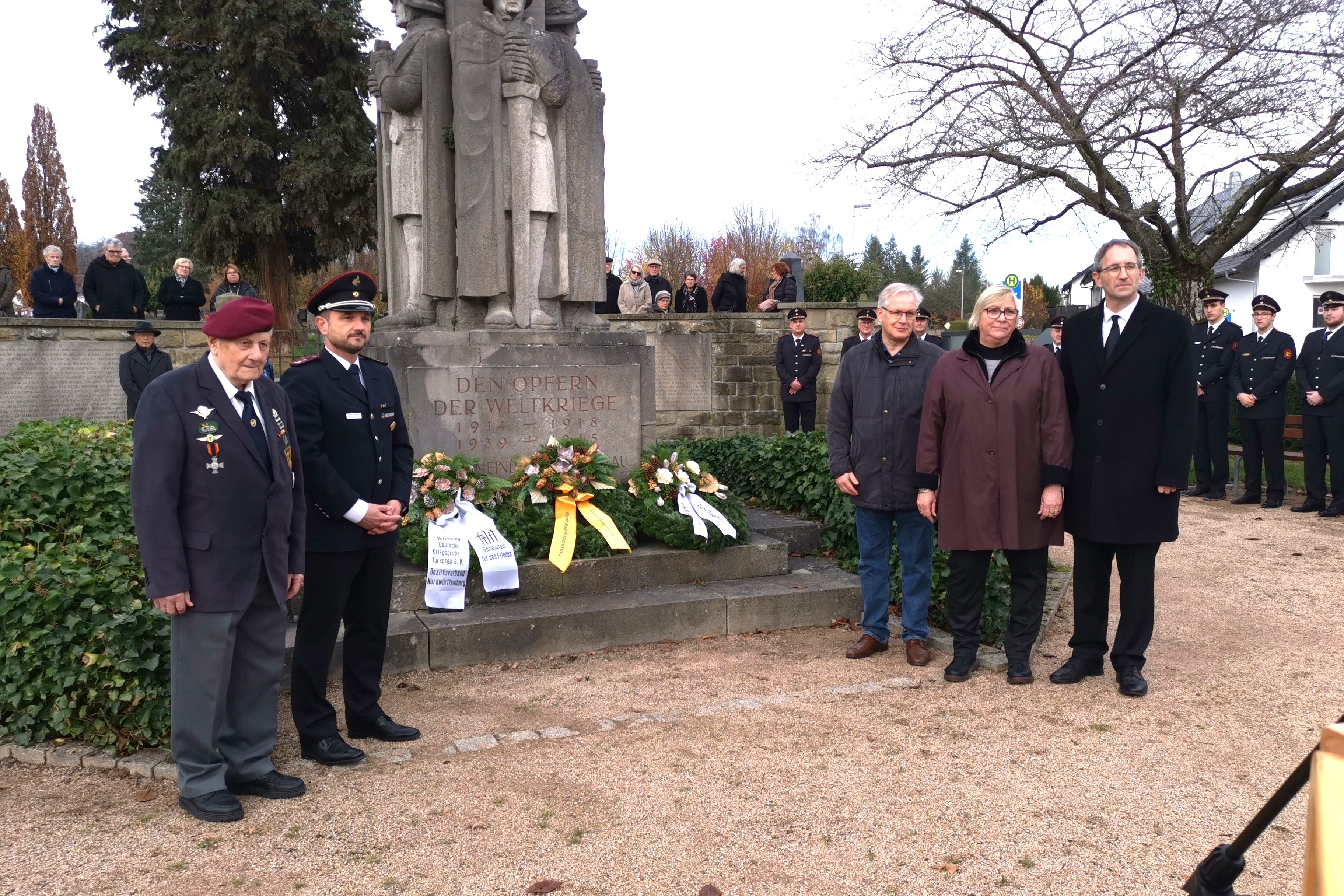 Die Kranzniederlegung VdK OV Bad Rappenau