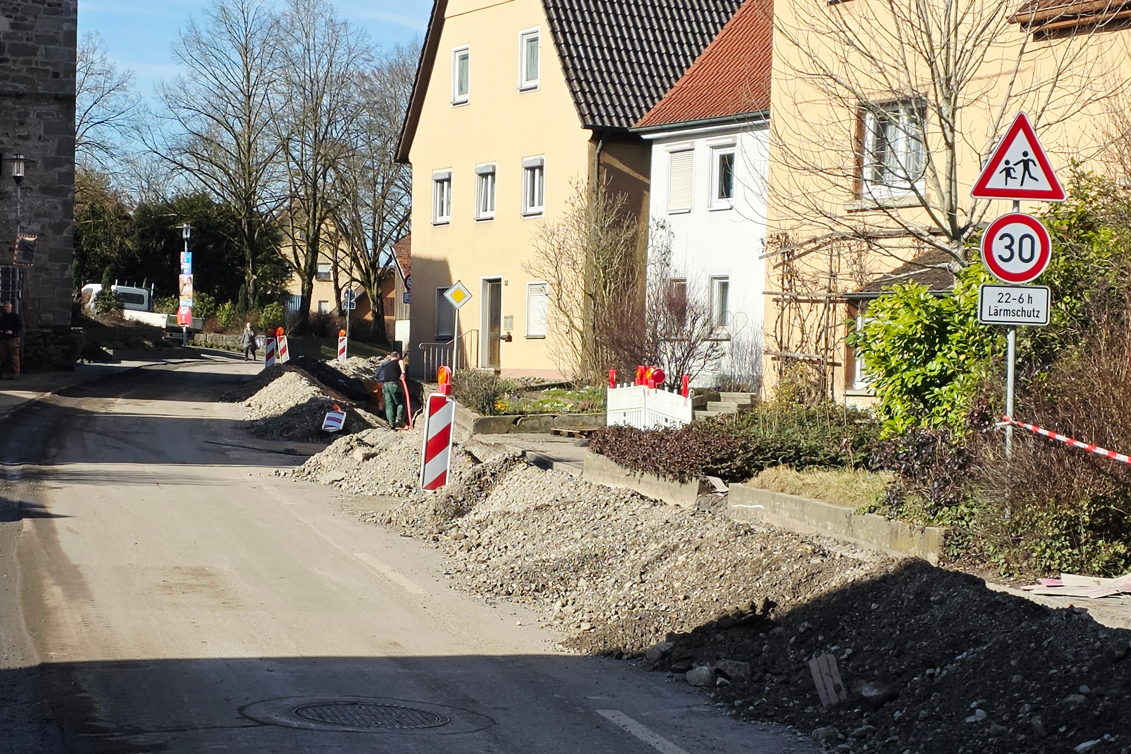 Die neue Gro&szlig;baustelle in der Hauptstra&szlig;e