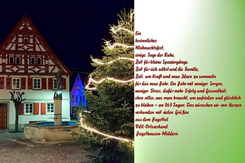 Weihnachtsgru&szlig; Ortsverband Jagsthausen-Widdern