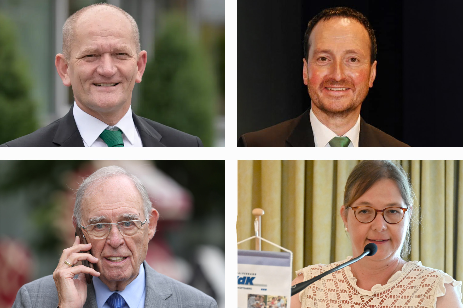 Die Podiumsteilnehmer Die Podiumsteilnehmer diskutieren über die ärztliche Versorgung in Filderstadt