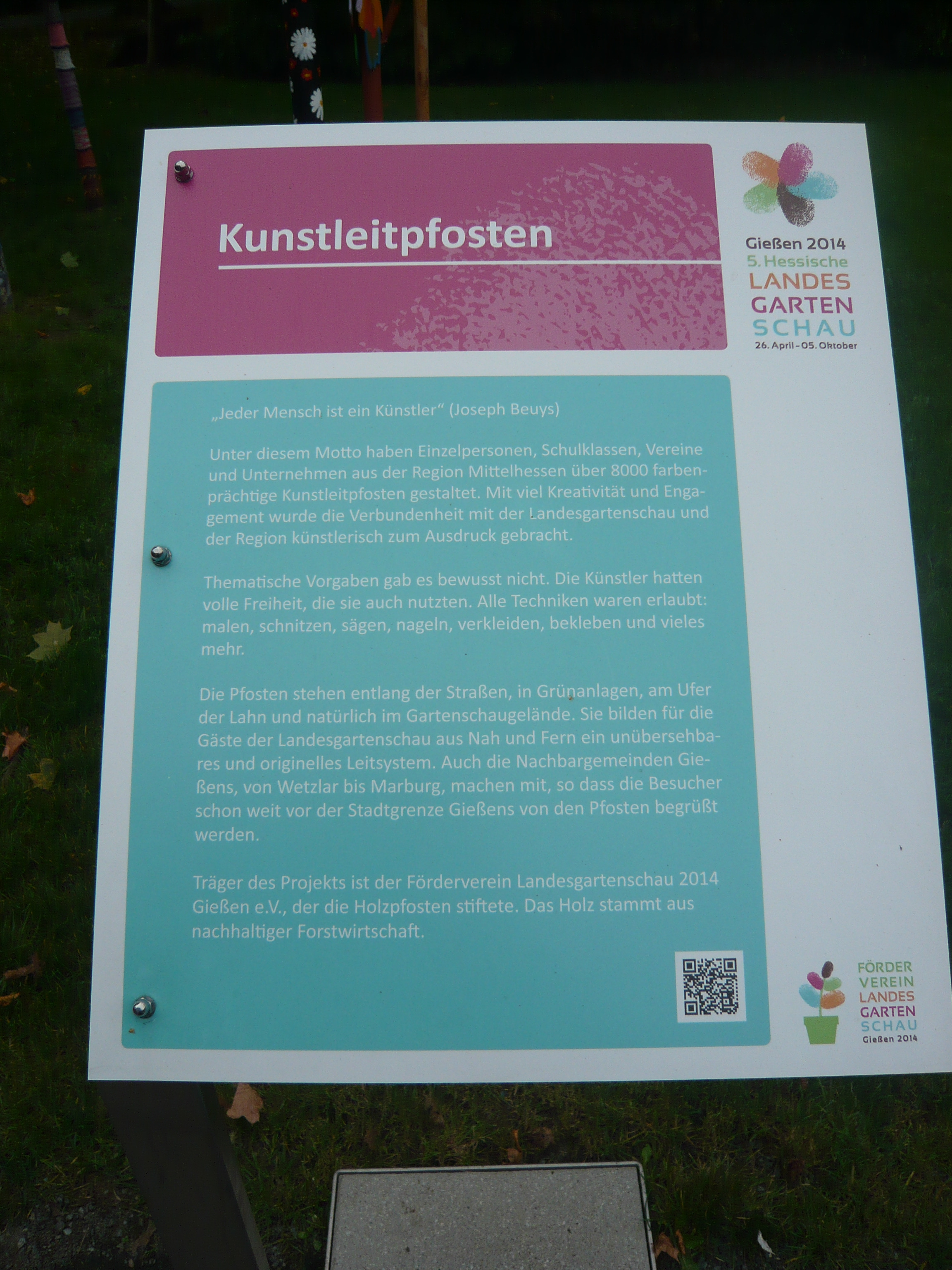 Hier die genaue Bezeichnung der Pfosten