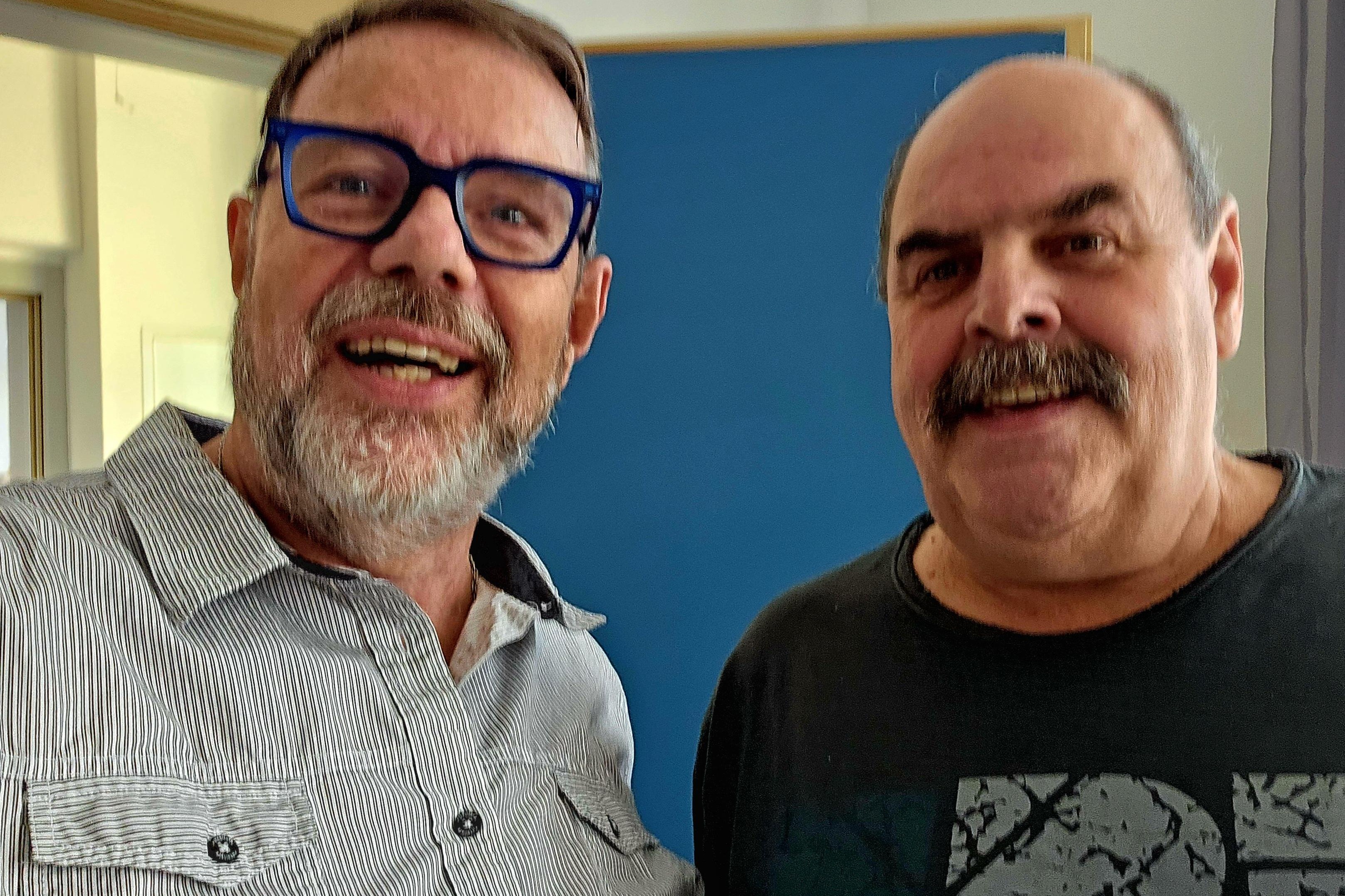 Ein Portraitfoto vom Vorsitzenden Martin Bihler und dessen Vertreter Rolf Hasenfratz.