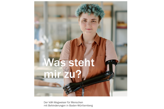Zu sehen ist das Titelblatt der VdK Brosch&uuml;re &uuml;ber Nachteilsausgleiche