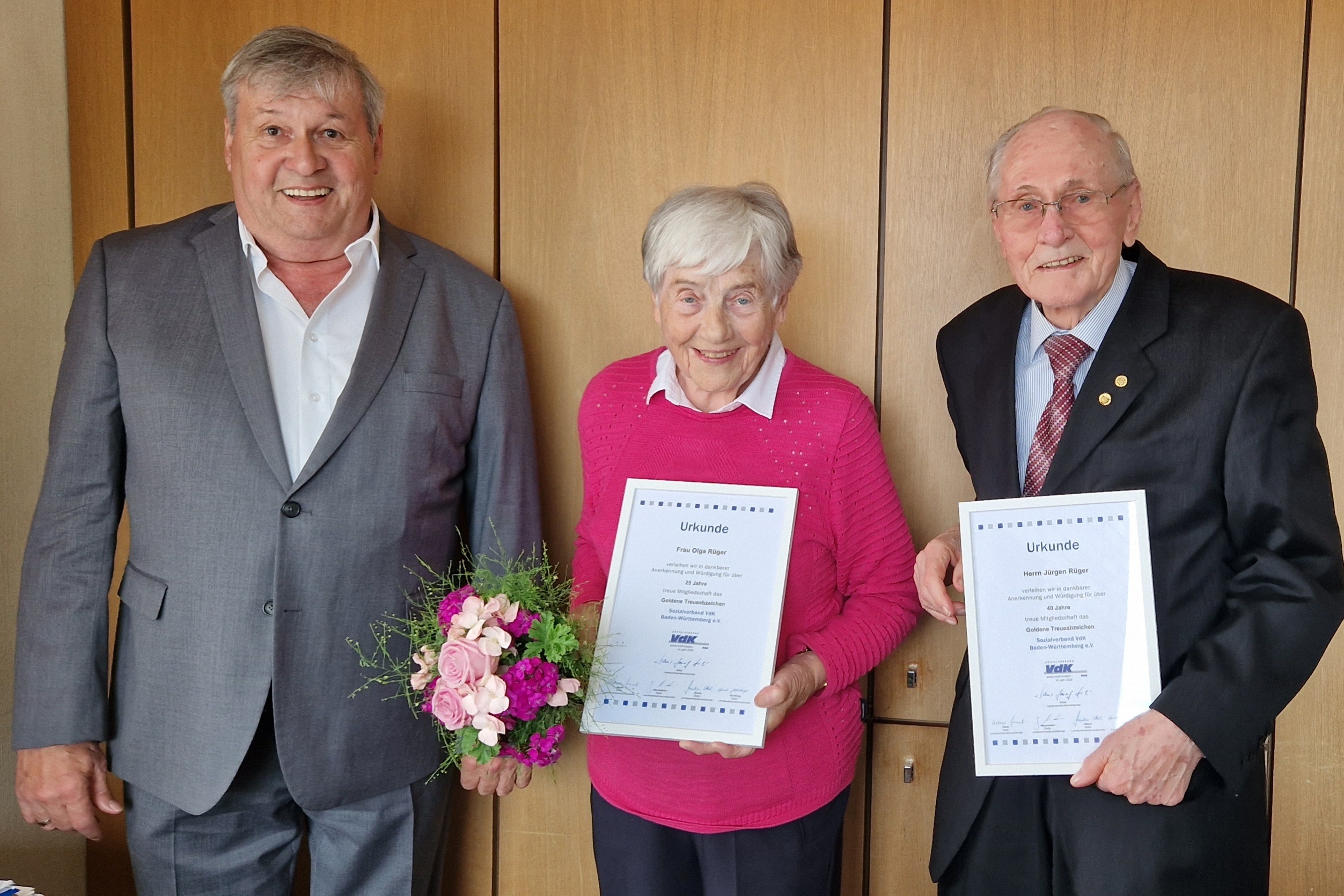 Ehrung Jürgen und Olga Rüger VdK OV Altenriet-Schlaitdorf